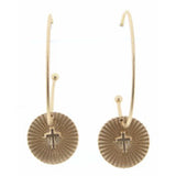 Kayla Starburst Cross Earrings