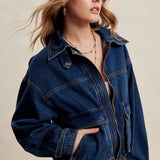 Oversized Utility Denim Jacket