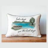 Lake Days Scene Pillow