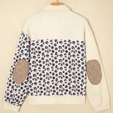Khaki & Leopard Quilted Patchwork Jacket