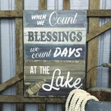 Blessings At The Lake Sign