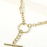 Toggle Accent Chunky Chain Necklace