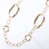 Groton Oval Chain Long Necklace