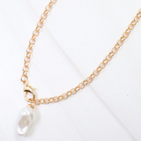 Harrodsburg Long Link Necklace with Pearl