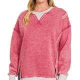 Contrast Trim Pullover
