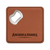 Anchor & Barrel Coaster with Opener