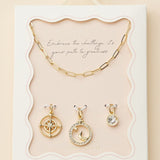 Pendant Paperclip Chain Necklace
