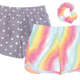 Girls Active Stretch Boardshort Set