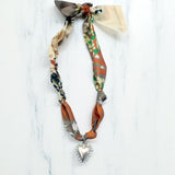 Interchangeable Scarf Charm Necklace