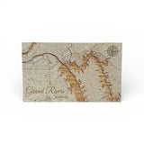 Engraved Wood Map Grand Rivers, KY