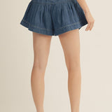 Tiered Button Up Shorts