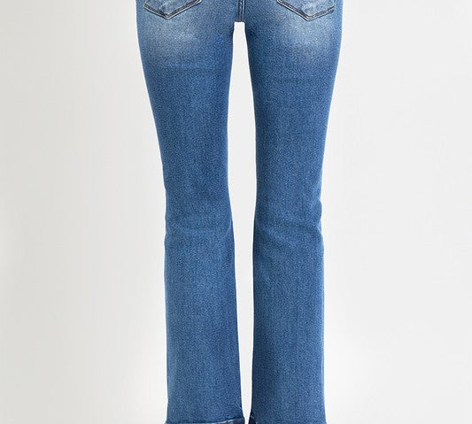 Risen Mid Rise Ankle Straight Jean