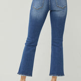 Risen High Rise Ankle Straight Jeans