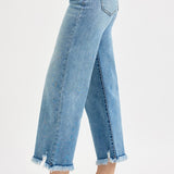 Risen Mid Rise Crop Wide Leg Jean