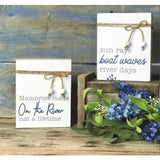 Nautical Block Signs (Set Of 2)