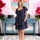 Floral Print Tiered Dress