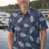 Tropical Leaf Golf Shirt