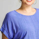 Linen Drawstring Top