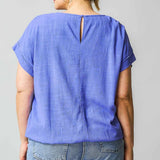 Linen Drawstring Top