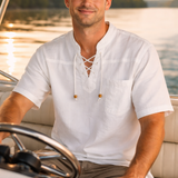 Open Laced Tie Shirt