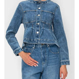 Button Front Denim Jacket