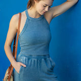 Mineral Washed Ribbed Tank