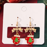 Golden Bow & Mittens Earrings