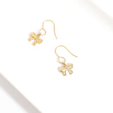 18K Gold PVD Stainless Steel Ribbon Bow Charm