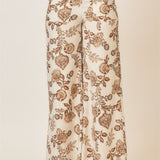 Floral Wide Leg Pants