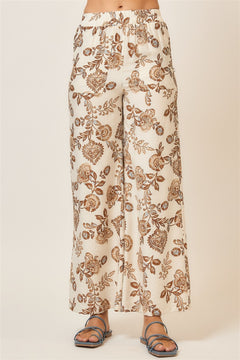 Floral Wide Leg Pants