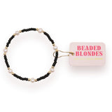 Beaded Blonde Black Pearl