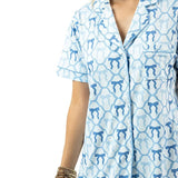 Light Blue Mini Bows Loungewear Set
