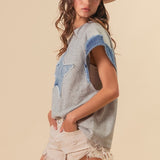 Star Denim Top