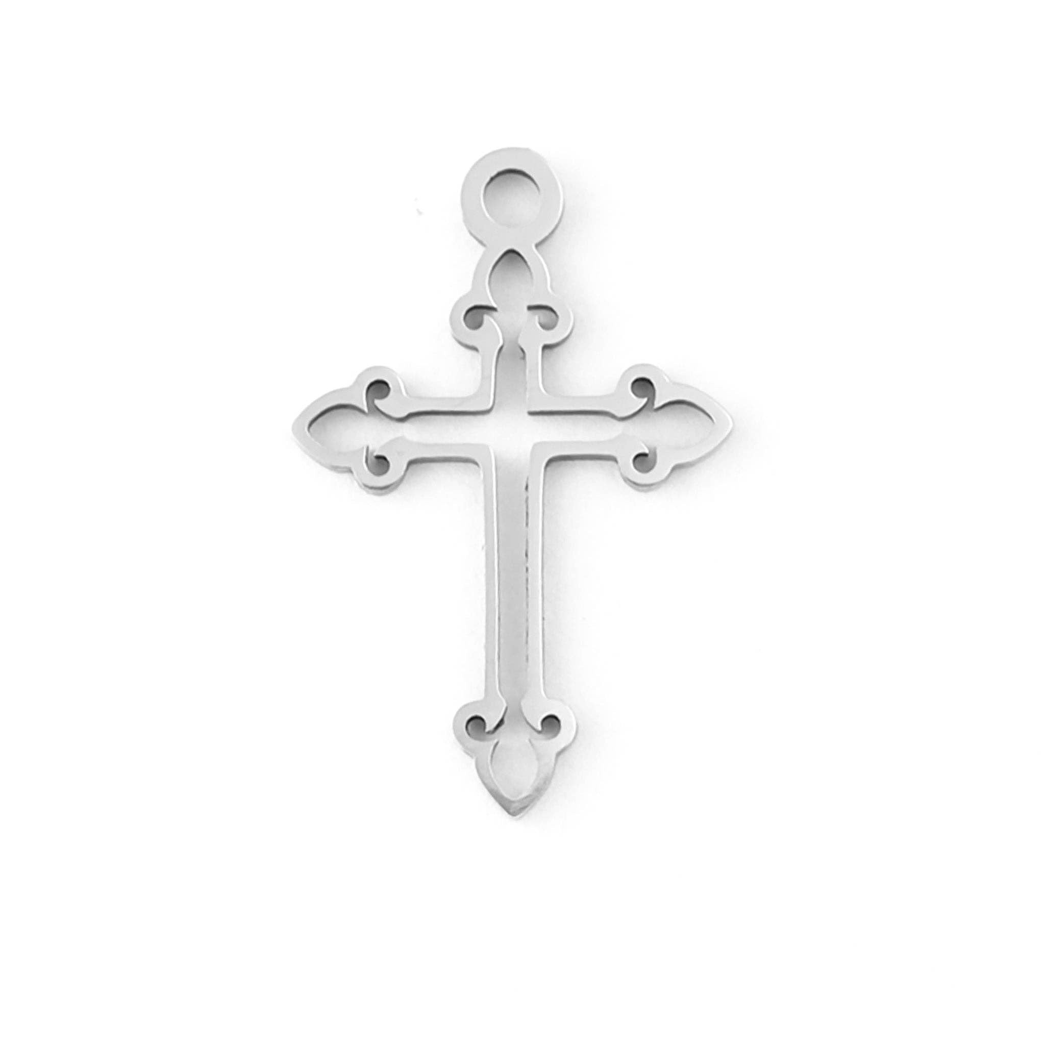 Stainless Steel Cross Charm
