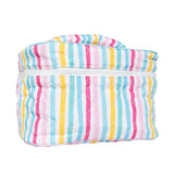 Multicolored Stripes Makeup Bag