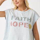 Faith Hope Patchwork Top