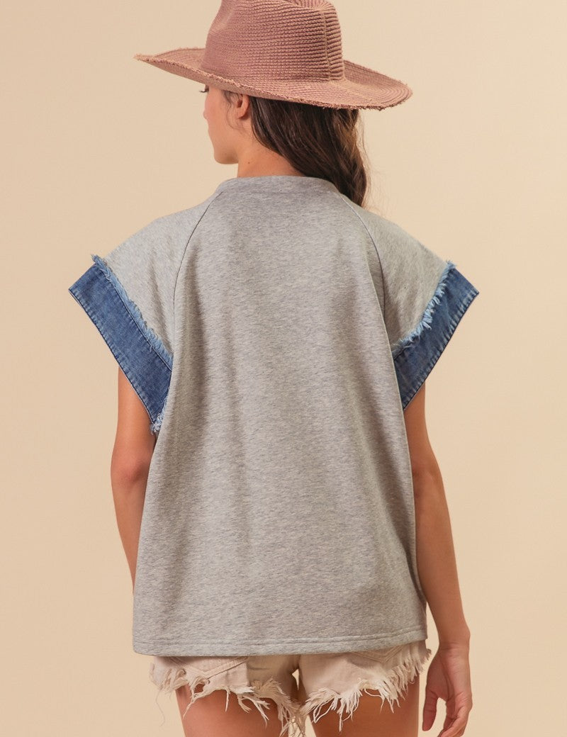 Star Denim Top