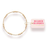 Beaded Blonde ILY Braclet