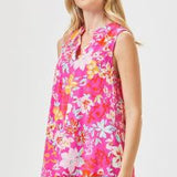 Lizzy Pink Floral Tank Top