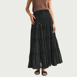 Beaded Drawstring Skirt