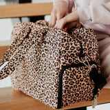 Brown Leopard Print Weekender Bag