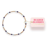 Beaded Blonde Two-Toned Dainty Poppi Bracelet