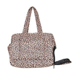 Brown Leopard Print Weekender Bag