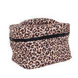 Brown Leopard Make Up Bag