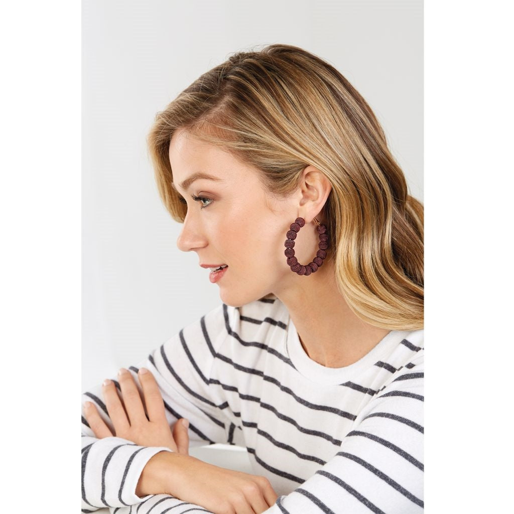 Hoop Ball Earrings