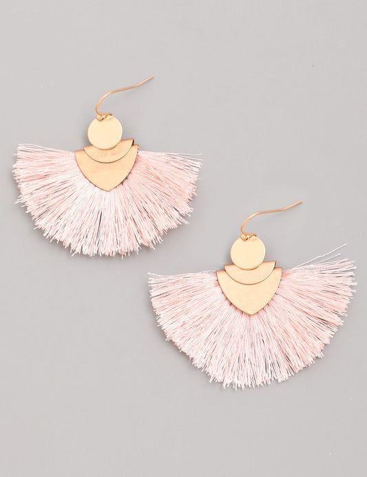 Threaded Tassel Earrings