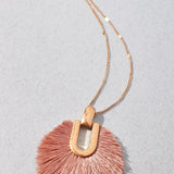Circle Tassel Long Necklace