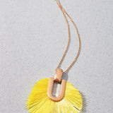 Circle Tassel Long Necklace