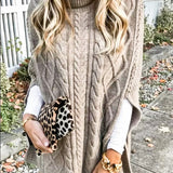 Cable Knit Poncho
