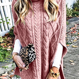 Cable Knit Poncho